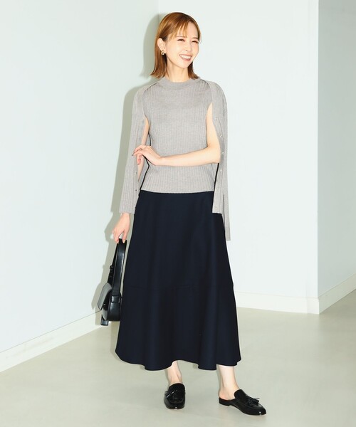 B:MING by BEAMS（ビーミングバイビームス）の「B:MING by BEAMS / ウォッシャブル リブ ノースリーブ（タンクトップ・レディース・ブルー系その他/ベージュ/ブラック・FREE）」の21枚目の写真