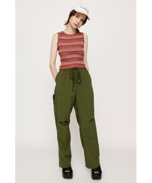 GANNI マルチカラー ストライプ タンクトップ GANNI ストライプ タンクトップ | ホワイト | FARFETCH JP
