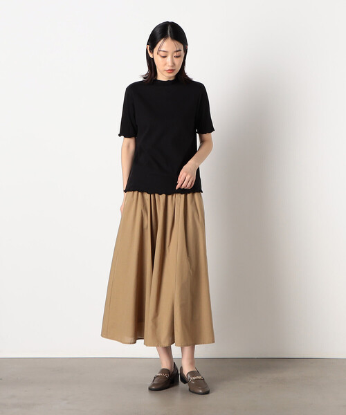 COMME CA ISM(コムサイズム)の「シャーリング トップス(Tシャツ/カットソー・レディース・ホワイト/マスタード/ブラック/ピンク系その他・MEDIUM/LARGE)」の9枚目の写真