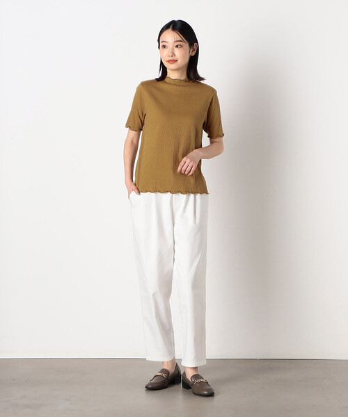 COMME CA ISM(コムサイズム)の「シャーリング トップス(Tシャツ/カットソー・レディース・ホワイト/マスタード/ブラック/ピンク系その他・MEDIUM/LARGE)」の13枚目の写真