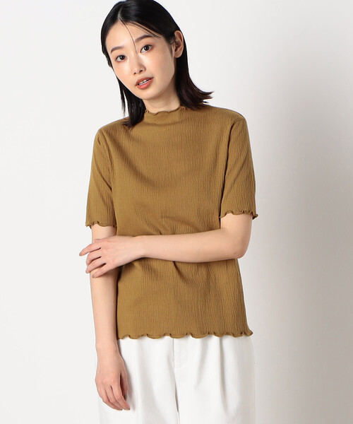 COMME CA ISM(コムサイズム)の「シャーリング トップス(Tシャツ/カットソー・レディース・ホワイト/マスタード/ブラック/ピンク系その他・MEDIUM/LARGE)」の14枚目の写真