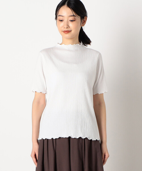 COMME CA ISM(コムサイズム)の「シャーリング トップス(Tシャツ/カットソー・レディース・ホワイト/マスタード/ブラック/ピンク系その他・MEDIUM/LARGE)」の15枚目の写真