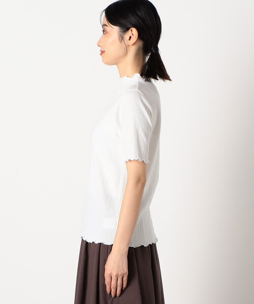 COMME CA ISM(コムサイズム)の「シャーリング トップス(Tシャツ/カットソー・レディース・ホワイト/マスタード/ブラック/ピンク系その他・MEDIUM/LARGE)」の16枚目の写真