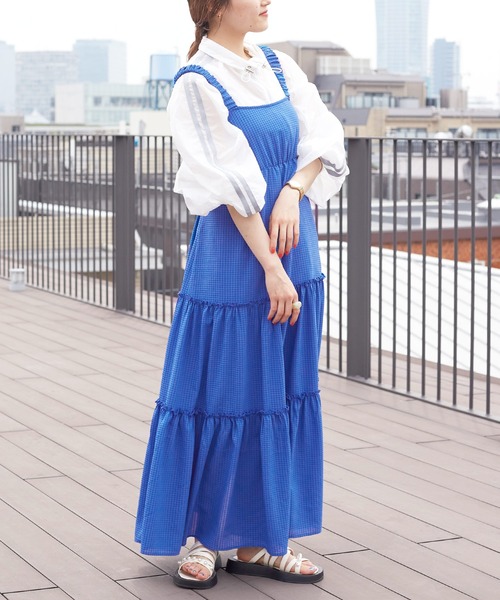 w closet（ダブルクローゼット）の「バックオープンチェックティアード