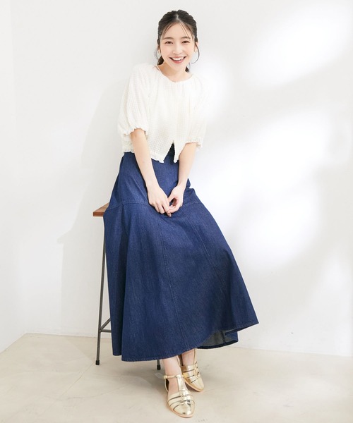 VIS（ビス）の「【洗える】リバーシブルシフォンジャガードブラウスカーディガン（カーディガン/ボレロ・レディース・ブラック/オフホワイト・FREE）」の5枚目の写真