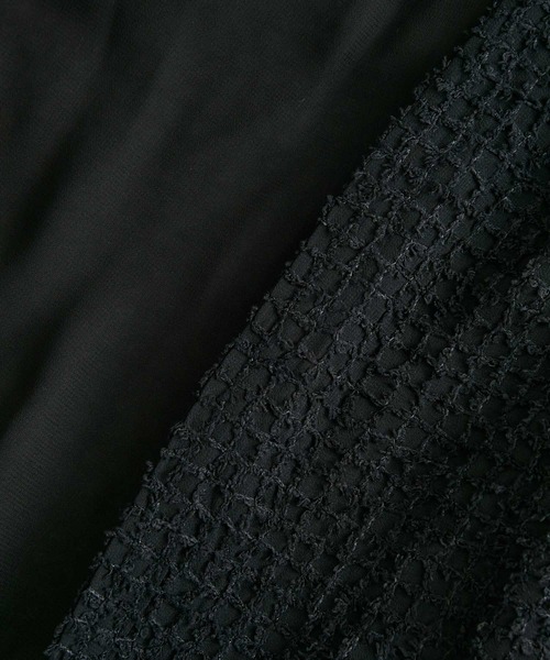 VIS（ビス）の「【洗える】リバーシブルシフォンジャガードブラウスカーディガン（カーディガン/ボレロ・レディース・ブラック/オフホワイト・FREE）」の18枚目の写真