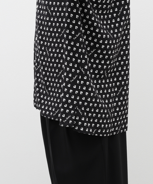 pierre cardin（ピエールカルダン）の「【Pierre Cardin / ピエール カルダン】別注 モノグラム柄 オープンカラーシャツ（シャツ/ブラウス・メンズ・ブラック/グリーン・MEDIUM/LARGE）」の11枚目の写真