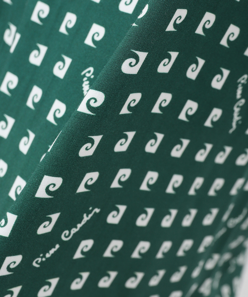 pierre cardin（ピエールカルダン）の「【Pierre Cardin / ピエール カルダン】別注 モノグラム柄 オープンカラーシャツ（シャツ/ブラウス・メンズ・ブラック/グリーン・MEDIUM/LARGE）」の16枚目の写真