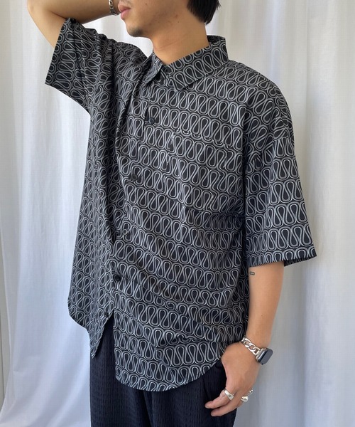 【セール】◇ レトロ総柄シャツ GT-AS38134（シャツ/ブラウス）｜Miscere（ミスケーレ）