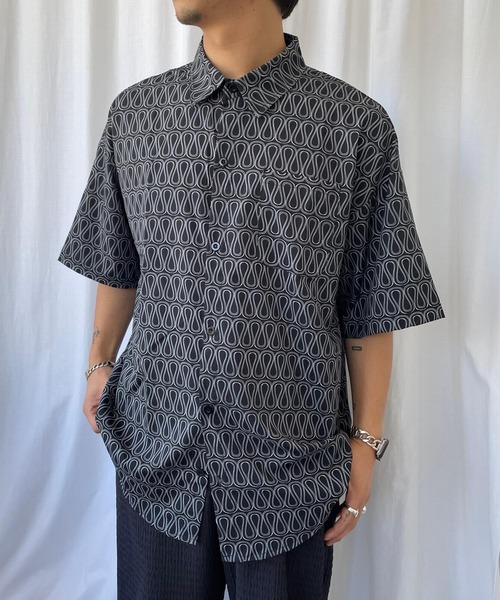 【セール】◇ レトロ総柄シャツ GT-AS38134（シャツ/ブラウス）｜Miscere（ミスケーレ）