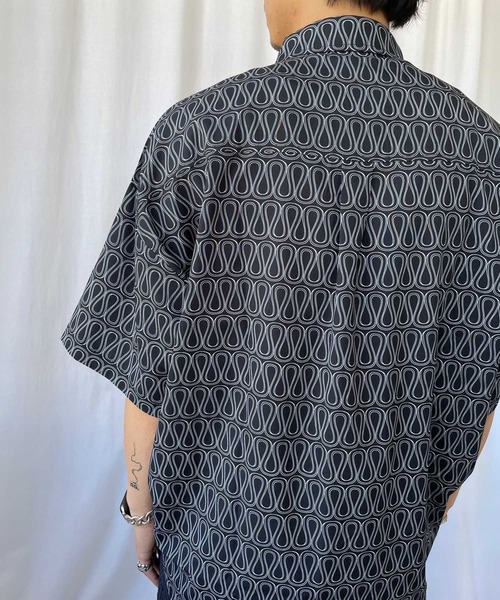 【セール】◇ レトロ総柄シャツ GT-AS38134（シャツ/ブラウス）｜Miscere（ミスケーレ）