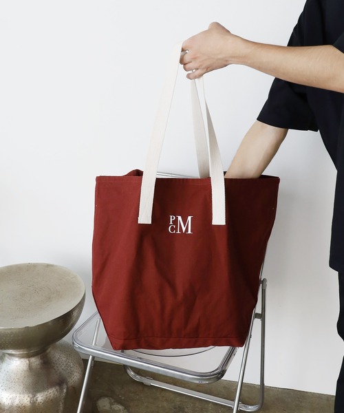 PARROTT CANVAS(パロットキャンバス)の「PARROTT CANVAS/パロットキャンバス PCM CANVAS TOTE トートバッグ(トートバッグ・レディース・キナリ/ワインレッド/ネイビー・ONE SIZE)」の5枚目の写真