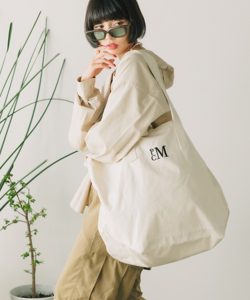 PARROTT CANVAS(パロットキャンバス)の「PARROTT CANVAS/パロットキャンバス PCM CANVAS TOTE トートバッグ(トートバッグ・レディース・キナリ/ワインレッド/ネイビー・ONE SIZE)」の7枚目の写真