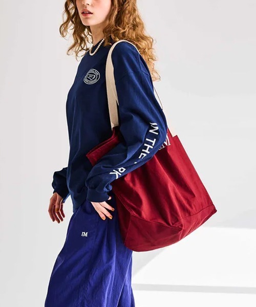 PARROTT CANVAS(パロットキャンバス)の「PARROTT CANVAS/パロットキャンバス PCM CANVAS TOTE トートバッグ(トートバッグ・レディース・キナリ/ワインレッド/ネイビー・ONE SIZE)」の18枚目の写真