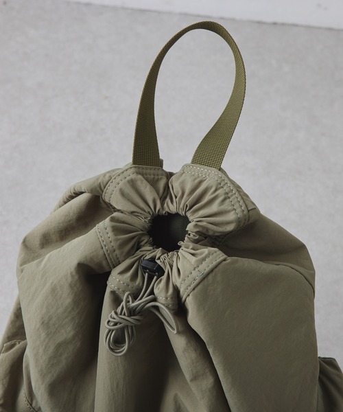 PUAL CE CIN（ピュアルセシン）の「【2023AW】ドロストリュック（バックパック/リュック・レディース・ブラック/カーキ・FREE）」の19枚目の写真