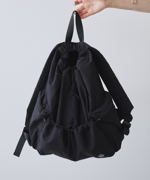 PUAL CE CIN（ピュアルセシン）の「【2023AW】ドロストリュック（バックパック/リュック・レディース・ブラック/カーキ・FREE）」の15枚目の写真