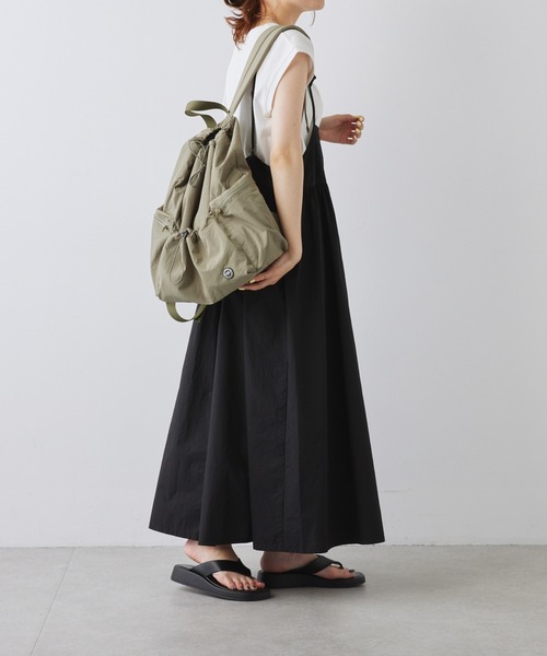 PUAL CE CIN（ピュアルセシン）の「【2023AW】ドロストリュック（バックパック/リュック・レディース・ブラック/カーキ・FREE）」の9枚目の写真