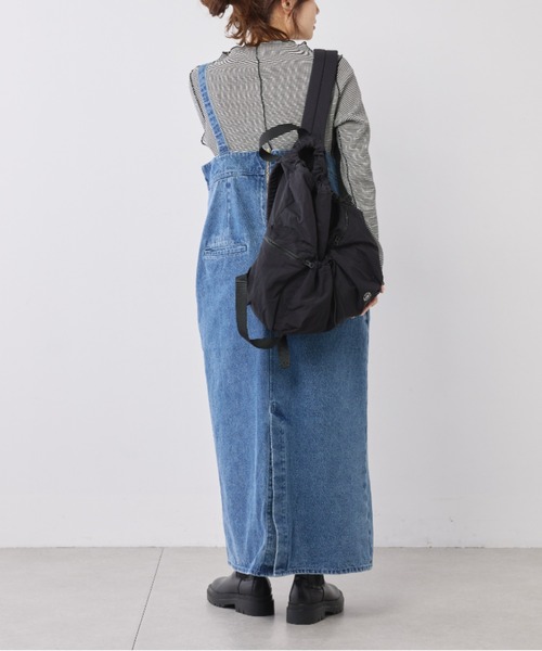 PUAL CE CIN（ピュアルセシン）の「【2023AW】ドロストリュック（バックパック/リュック・レディース・ブラック/カーキ・FREE）」の4枚目の写真