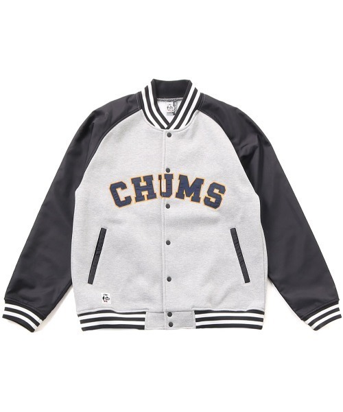 セール】CHUMS/チャムス スタジアムジャケット カレッジロゴ風