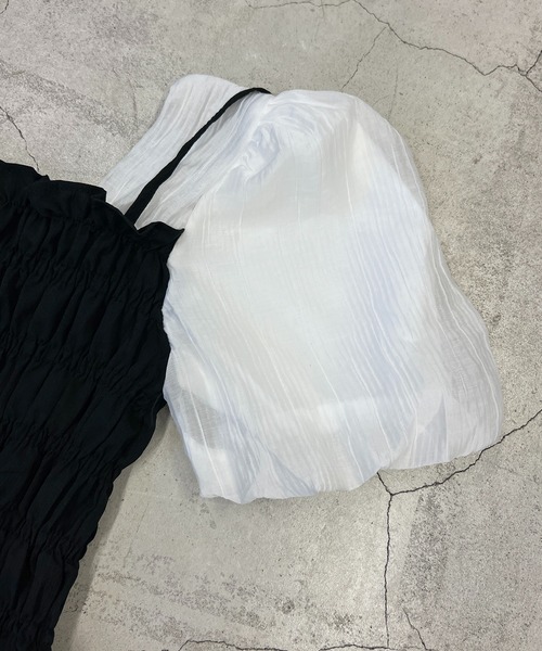 PHILLY（フィリー）の「シャーリングドッキングブラウス（シャツ/ブラウス・レディース・アイボリー/ブルー・FREE）」の20枚目の写真