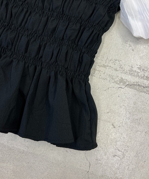 PHILLY（フィリー）の「シャーリングドッキングブラウス（シャツ/ブラウス・レディース・アイボリー/ブルー・FREE）」の21枚目の写真