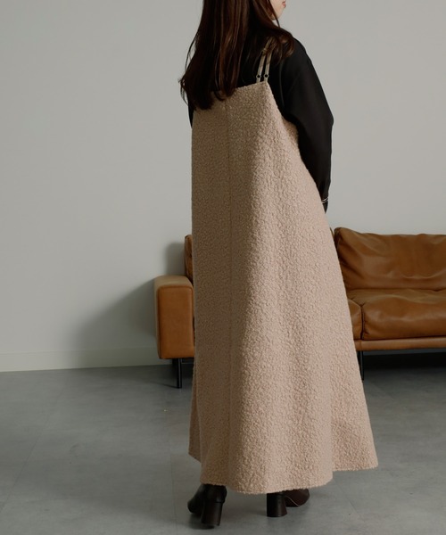 RANAN(ラナン)の「プードルファーキャミワンピース(ワンピース・レディース・モカ/ベージュ・M/L/LL)」の21枚目の写真