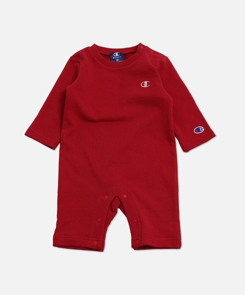 Champion（チャンピオン）の「champion / チャンピオン ロゴ長袖カバーオール（ロンパース・キッズ・ブラック/グレー/ホワイト/ピンク/グリーン/パープル/レッド・90cm/70cm/80ｃｍ）」の7枚目の写真