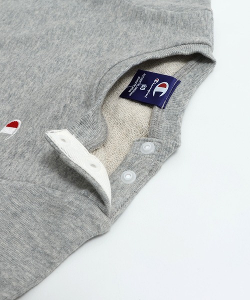 Champion（チャンピオン）の「champion / チャンピオン ロゴ長袖カバーオール（ロンパース・キッズ・ブラック/グレー/ホワイト/ピンク/グリーン/パープル/レッド・90cm/70cm/80ｃｍ）」の11枚目の写真