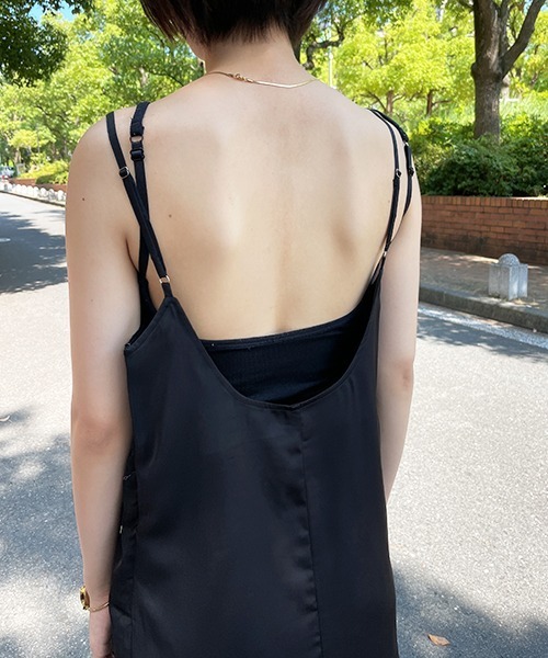 SEN TOKYO(セントーキョー)の「【AMBLE 】女性らしさを引き立てる。ロングキャミワンピース(ワンピース・レディース・ブラック/レオパード・F)」の12枚目の写真