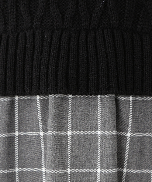CAROLINA GLASER（カロリナ グレイサー）の「CAROLINA GLASER / ケーブルボリューム ワンピース（ワンピース・レディース・ブラック・ONE SIZE）」の7枚目の写真