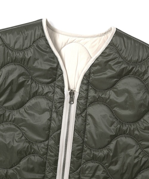 thisisneverthat(ディスイズネバーザット)の「POLARTEC Reversible Quilted Jacket(ブルゾン・メンズ・ストーン/ライトカーキ/ベージュ・L/S/XL/M)」の12枚目の写真