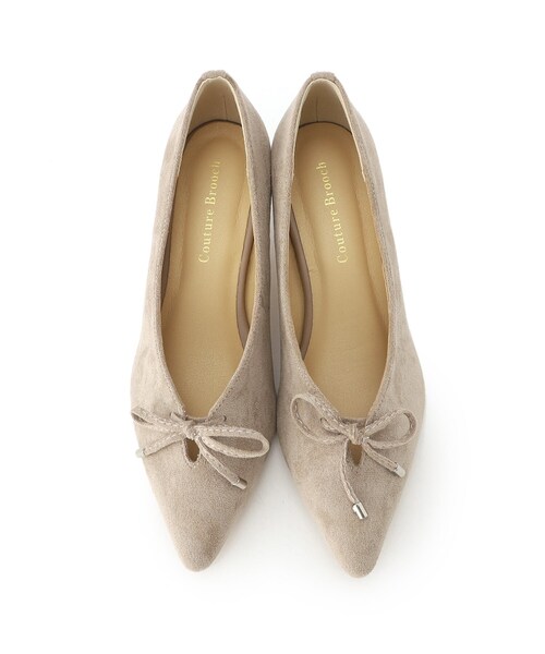 couture brooch（クチュールブローチ）の「リボンパンプス（パンプス・レディース・ベビーピンク/ブラック/ベージュ・30/35/45）」の10枚目の写真