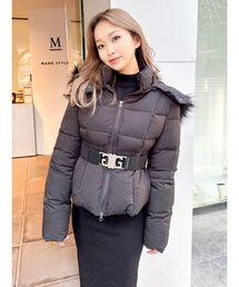 GYDA | SymmetryGYDAベルト付きショートダウンCO(ダウンジャケット/コート)