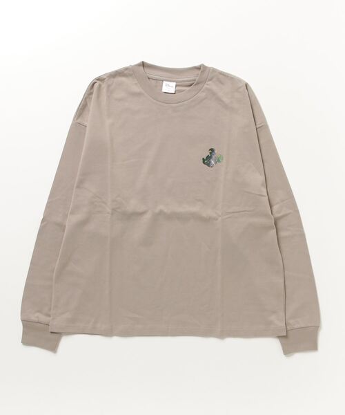 Disney(ディズニー)の「ディズニー コットンロングTシャツ(Tシャツ/カットソー・レディース・オリーブ/ブラウン・S/L/XL/M)」の1枚目の写真