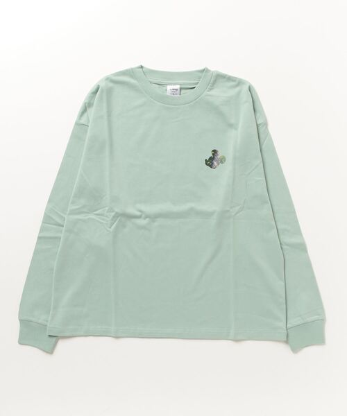 Disney(ディズニー)の「ディズニー コットンロングTシャツ(Tシャツ/カットソー・レディース・オリーブ/ブラウン・S/L/XL/M)」の2枚目の写真