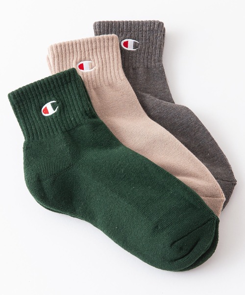 Champion(チャンピオン)の「【CHAMPION/チャンピオン】キッズ ショート丈 ソックス 3P アソート CBSCY302 3足組 C ODORLESSR(シーオドレス) 抗菌防臭 靴下(ソックス/靴下・キッズ・その他1/その他/その他2・FREE)」の3枚目の写真