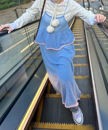 Alley by w closet | 【Alley】ふわふわニットキャミワンピース(ワンピース)