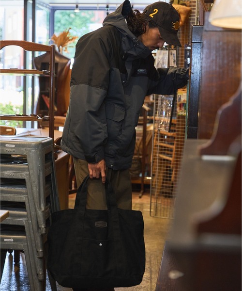 THE CRAFT CREW PRODUCTS(ザクラフトクループロダクツ)の「2WAY ビッグキャンバスグローサリートートバッグ【THE CRAFT CREW PRODUCTS】(トートバッグ・メンズ・アイボリー/オリーブ/モカ/グレー/ブラック・FREE)」の16枚目の写真