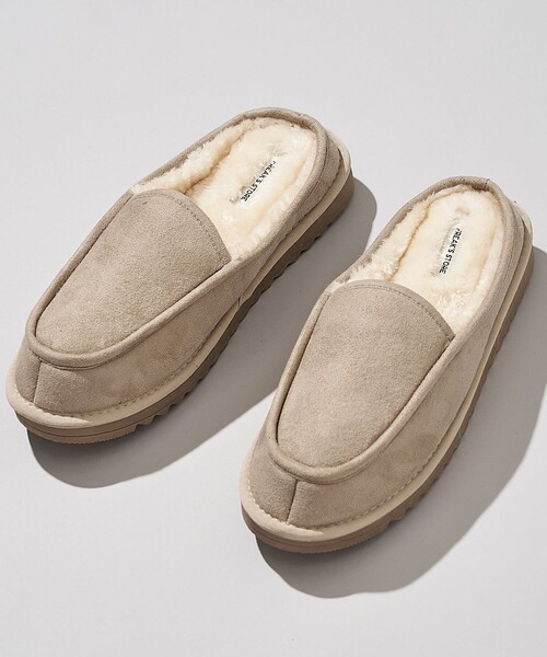 FREAK'S STORE(フリークスストア)の「限定展開 フェイクムートン スリッポン ミュール/ローファーモック(スニーカー・メンズ・ブラック/ベージュ/キャメル・26.0cm/24.0cm/28.0cm/27.0cm/25.0cm/23.0cm)」の14枚目の写真