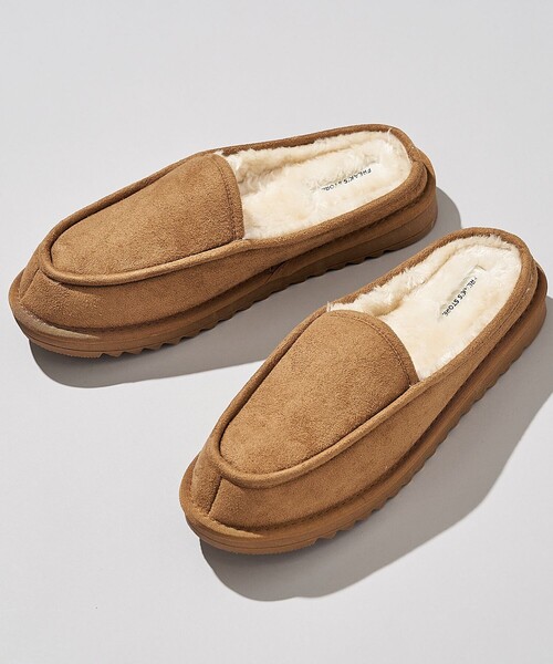 FREAK'S STORE(フリークスストア)の「限定展開 フェイクムートン スリッポン ミュール/ローファーモック(スニーカー・メンズ・ブラック/ベージュ/キャメル・26.0cm/24.0cm/28.0cm/27.0cm/25.0cm/23.0cm)」の18枚目の写真