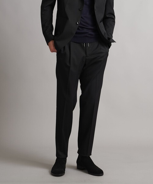 TAGLIATORE(タリアトーレ)の「<TAGLIATORE>ツイル 1プリーツパンツ(その他パンツ・メンズ・ブラック・50/46/48)」の9枚目の写真