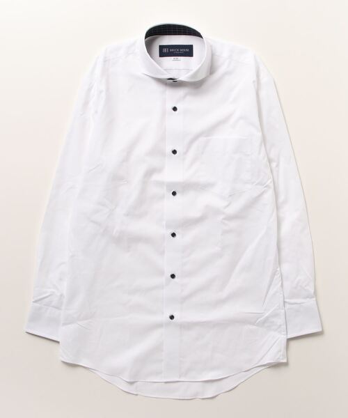 TOKYO SHIRTS(トウキョウシャツ)の「透け防止 形態安定ノーアイロン ホリゾンタルワイド 長袖ビジネスワイシャツ(ビジネスシャツ・メンズ・ホワイト・首回り41cm-裄丈82cm/首回り42cm-裄丈82cm/首回り41cm-裄丈86cm/首回り42cm-裄丈86cm/首回り39cm-裄丈80cm/首回り39cm-裄丈84cm/首回り43cm-裄丈86cm/首回り43cm-裄丈82cm/首回り37cm-裄丈80cm/首回り37cm-裄丈84cm)」の5枚目の写真