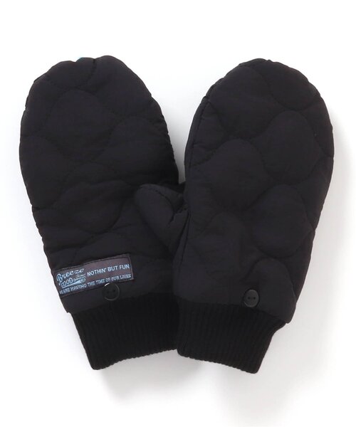 BREEZE（ブリーズ）の「キルト手袋（手袋・キッズ・キャメル/ブラック・140/120/95）」の2枚目の写真