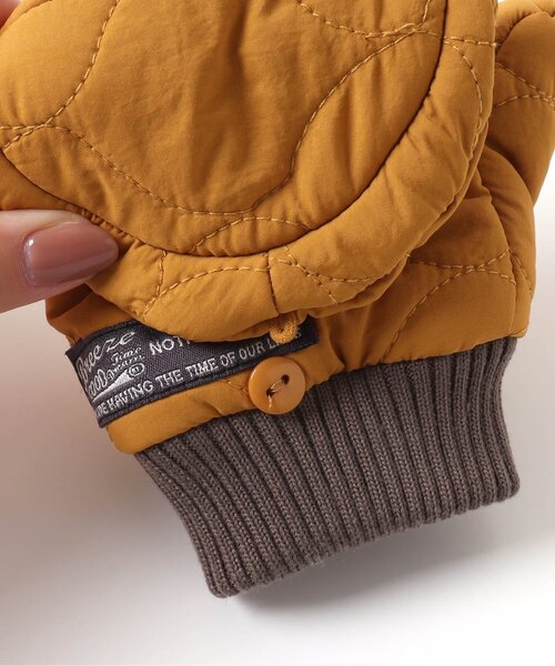 BREEZE（ブリーズ）の「キルト手袋（手袋・キッズ・キャメル/ブラック・140/120/95）」の9枚目の写真