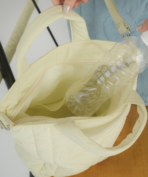 idem(イデム)の「padded heart bag/ハートモチーフキルティングバッグ(ショルダーバッグ・レディース・ブルー/アイボリー/ブラック/ブルー系その他/ピンク/その他・FREE)」の14枚目の写真