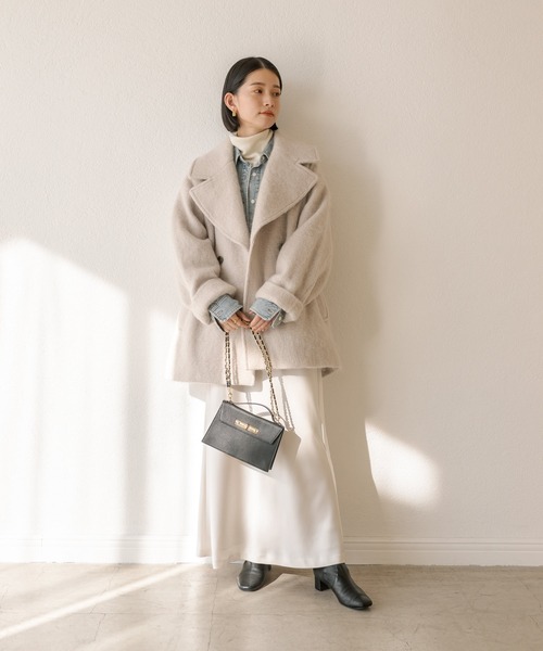 セール】シャギーミドルコート（その他アウター）｜RIVE DROITE
