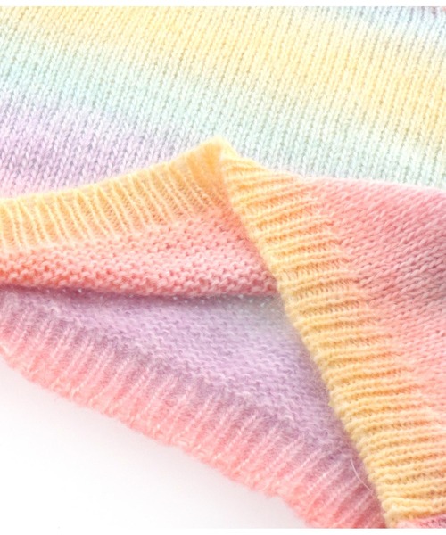 anap mimpi(アナップミンピ)の「カラフルグラデーションニットショートトップス(ニット/セーター・レディース・その他・FREE)」の13枚目の写真
