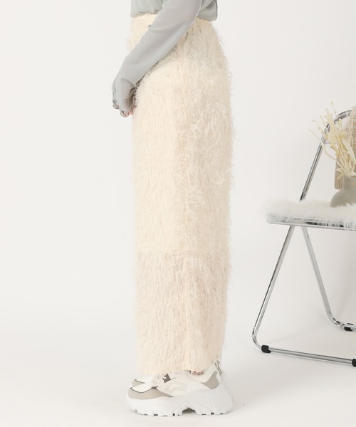 acro（アクロ）の「フェザージャガードタイトスカート/AC3322（スカート・レディース・グリーン/ブラック/アイボリー・ﾌﾘ-）」の10枚目の写真