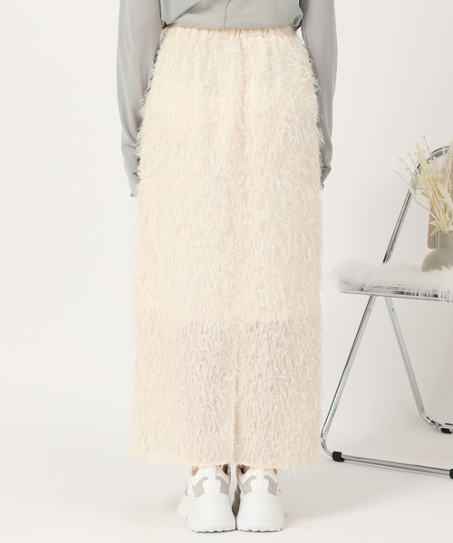 acro（アクロ）の「フェザージャガードタイトスカート/AC3322（スカート・レディース・グリーン/ブラック/アイボリー・ﾌﾘ-）」の11枚目の写真