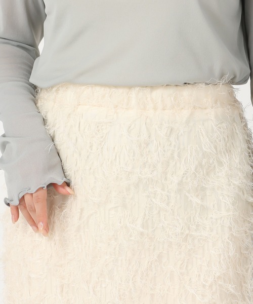 acro（アクロ）の「フェザージャガードタイトスカート/AC3322（スカート・レディース・グリーン/ブラック/アイボリー・ﾌﾘ-）」の12枚目の写真